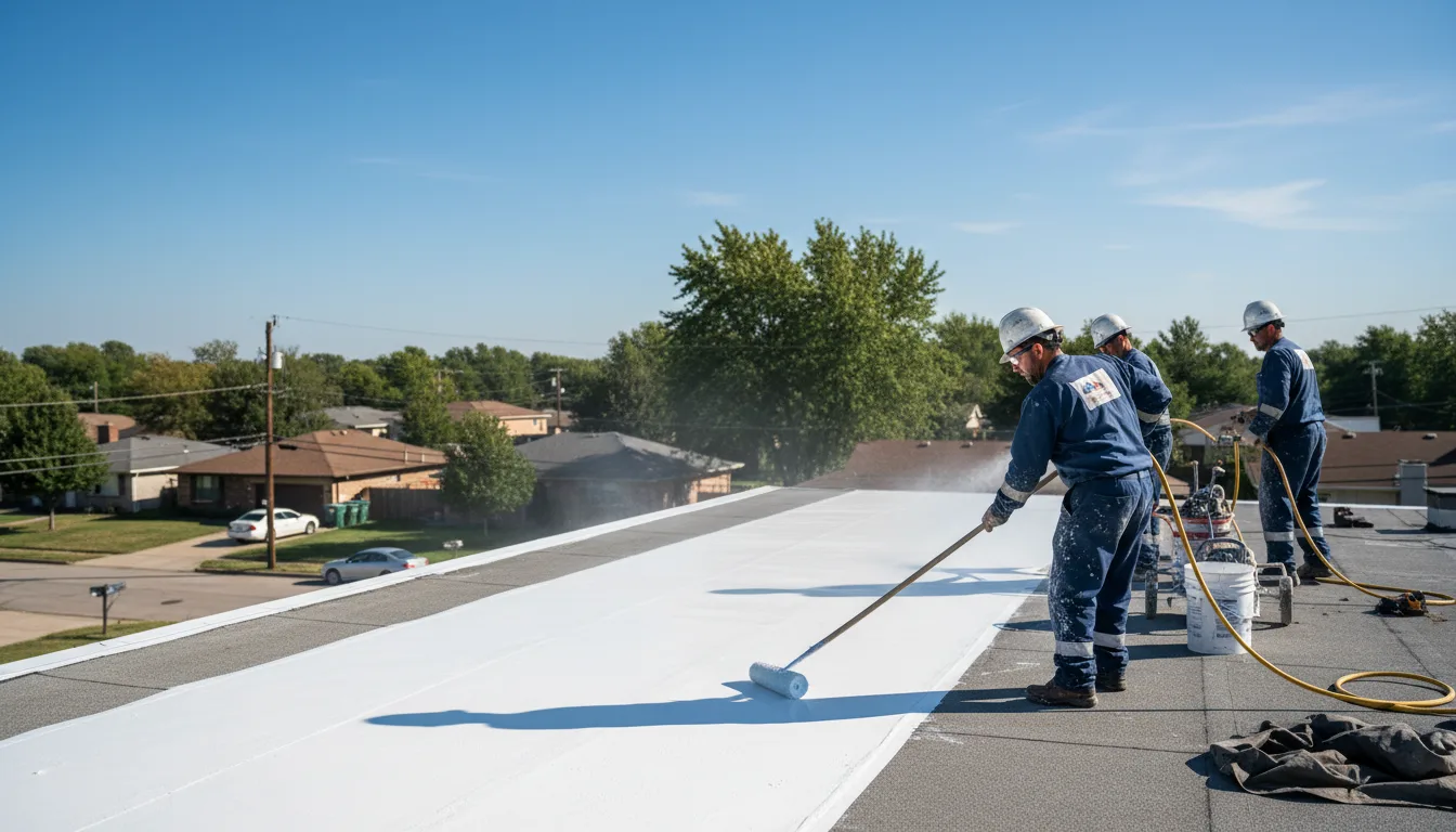 Commercial roof coating in Plymouth, CT near me